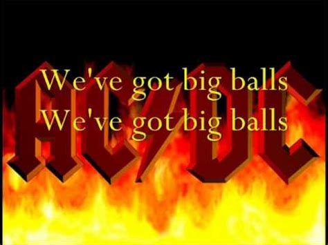 acdc lyrics big balls|AC/DC .